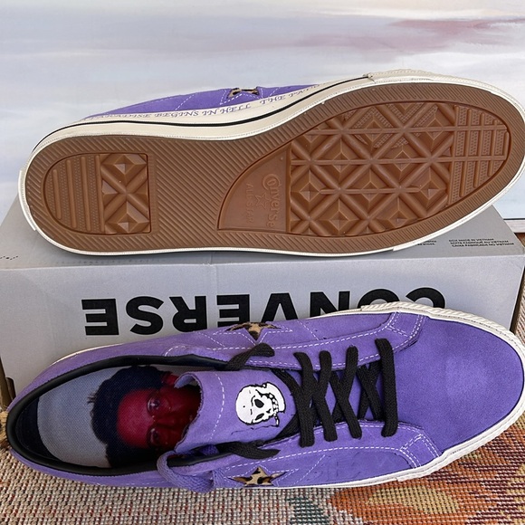 Converse Men’s CTAS A04371C
ONE STAR PRO OX
WILD LILAC/BLACK/EGRET Sneakers - Picture 3 of 16